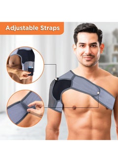 Vissco Shoulder Support Immobilizer With Adjustable Stretchable Strap, Better Immobilization, Pain Reliever For Rotator cuff injury, Post paralysis - XL (Grey) - pzsku/Z97B70559BAD84622ACCDZ/45/_/1737806229/b26a4a24-e1dc-4d65-afb0-b292132e6aa0