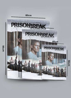 LOWHA Poster Painting Art With Four Separate Pieces Of Double-Sided Stickers Prison Break For Home Bedroom Living Room And Office Decor  - Image 4