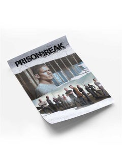 LOWHA Poster Painting Art With Four Separate Pieces Of Double-Sided Stickers Prison Break For Home Bedroom Living Room And Office Decor  - Image 1
