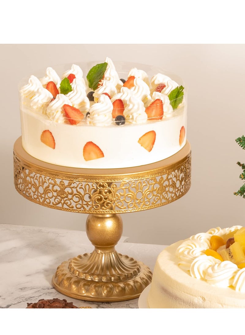 Arabest Gold Cake Stand 5 Pcs, Antique-Inspired Dessert Table Display Set Different Heights and Shapes Stands Tiered Cupcake Holder Candy Fruit Plate Decoration  - Image 4