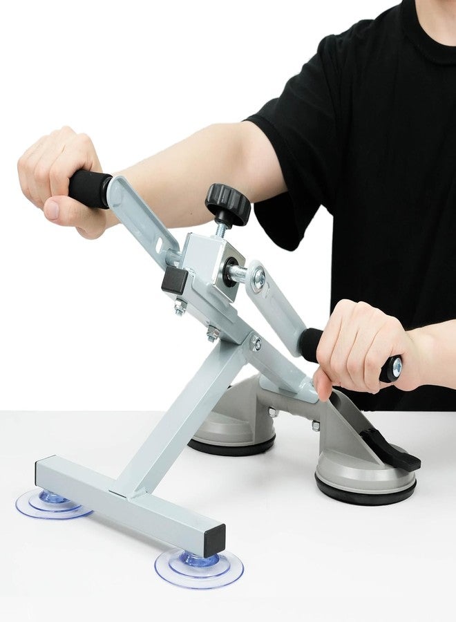 Qoxvyn Arm Bike for Physical Therapy Table Top, Hand Cycle Exerciser Pedal for Seniors Upper Body, Portable Home/Office Stroke Rehab Equipment for Shoulder Wrist, Adjustable Resistance(with Extra Handle) - Image 1