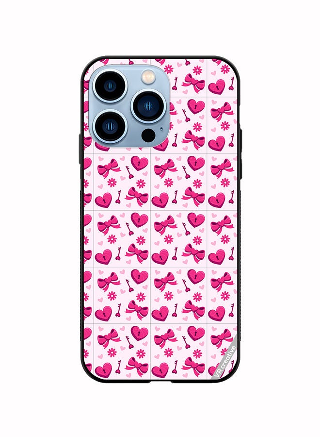 VR CREATIVE Protective Case Cover For Apple iPhone 14 Pro Love Pattern Design Multicolour - Image 1