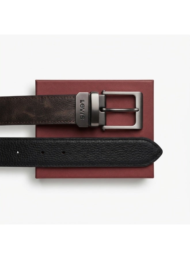 Levi's Men's Reversible Leather Belt (Black/Brown) - Image 4