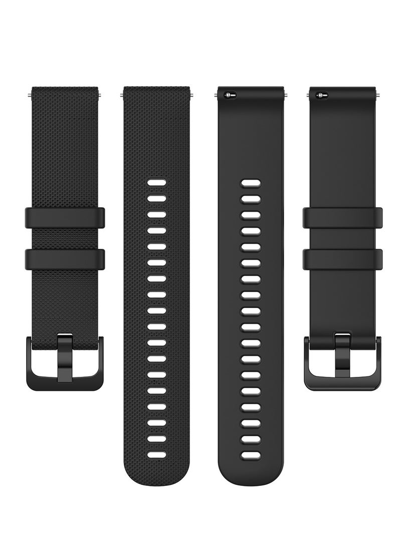 FITME Classic Silicone Band For Galaxy Watch 3 / Galaxy Watch 4 / Galaxy watch 5 / Galaxy watch 5 pro / Galaxy watch 6 / Galaxy watch 7 (20mm) - Image 3