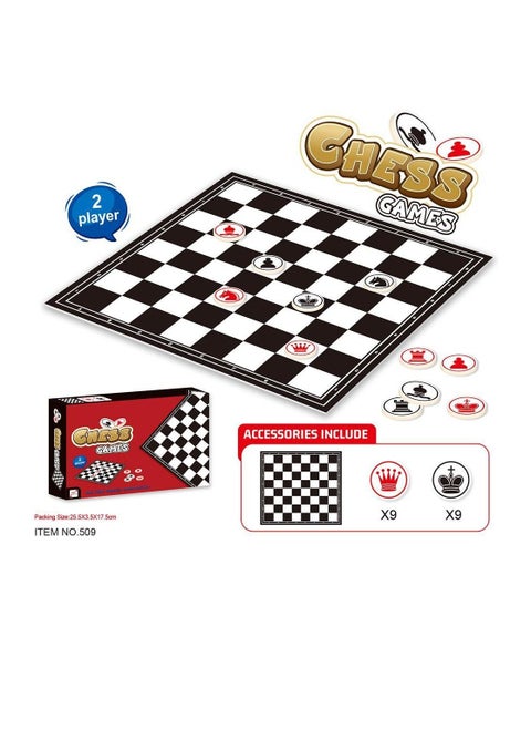 Portable Travelling Ambient Chess Set Developing Children's Thinking Skills 25.5 * 3.5 * 7.5 cm