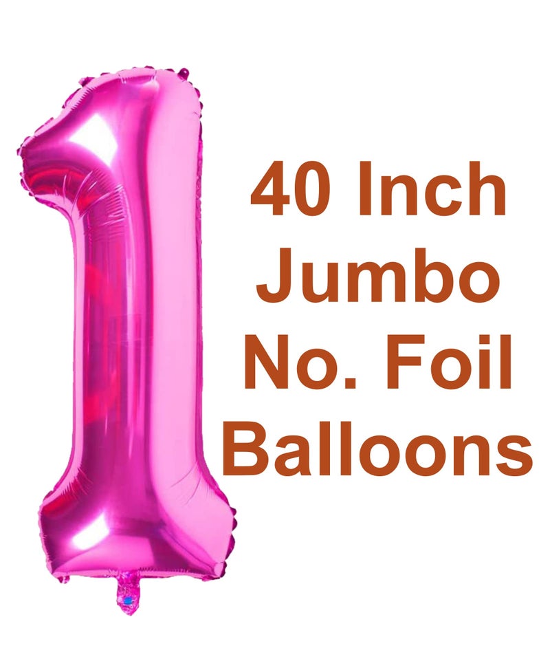 Atpata Funky 10th Birthday Foil Balloons Decoration Party Supplies for celebrating the Double Digit Milestone (Pink Gold) - Image 4