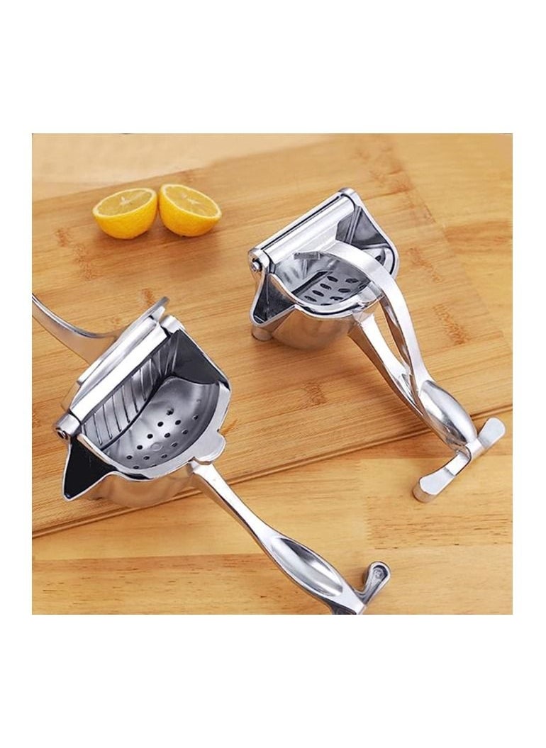 Generic - Manual fruit juicer upgraded heavy duty lemon lime squeezer citrus press detachable hand juicer press - silver - Image 1