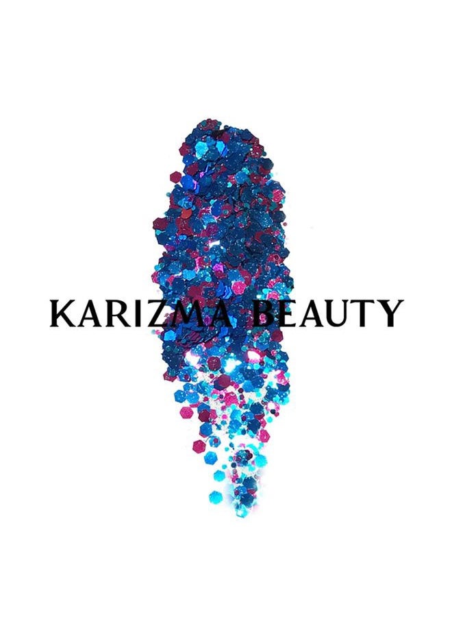 KARIZMA - Mermaid Glitter - 10g Chunky Face, Hair, Eye & Body Glitter for Women. Rave & Festival Accessories - Image 1