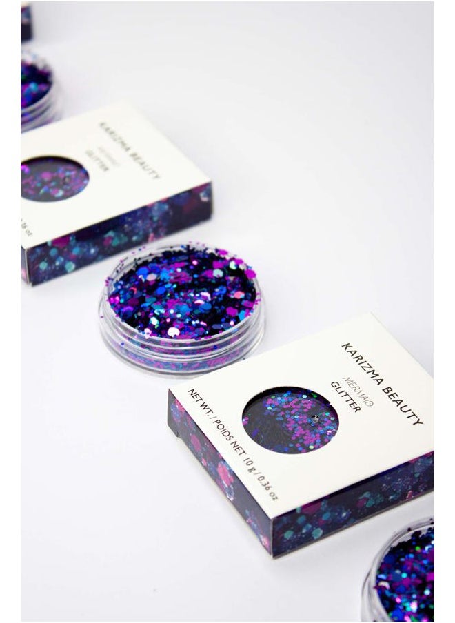 KARIZMA - Mermaid Glitter - 10g Chunky Face, Hair, Eye & Body Glitter for Women. Rave & Festival Accessories - Image 1