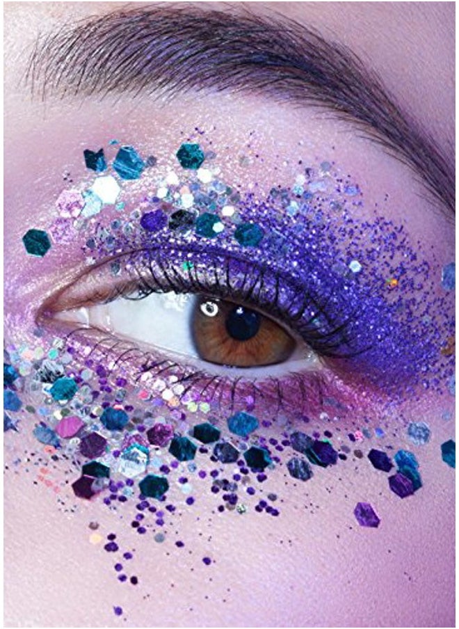 KARIZMA - Mermaid Glitter - 10g Chunky Face, Hair, Eye & Body Glitter for Women. Rave & Festival Accessories - Image 1
