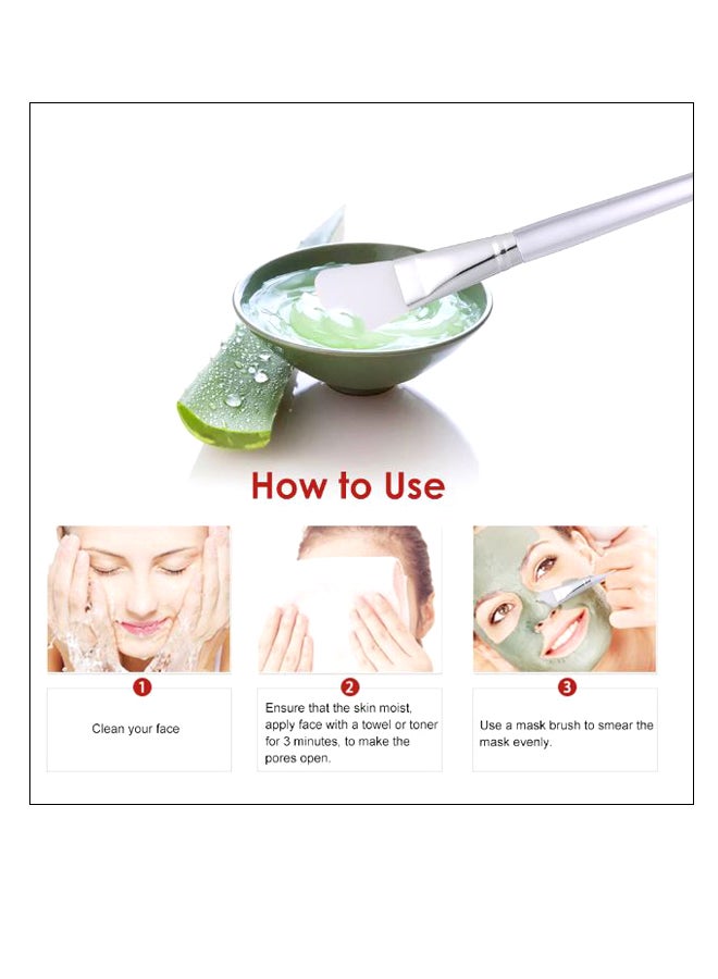 Face Foundation Makeup Brush Silver - Image 2