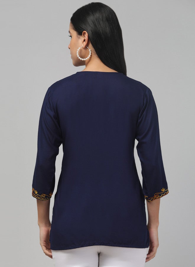 Trend Level Floral Embroidered Kurti - Image 5