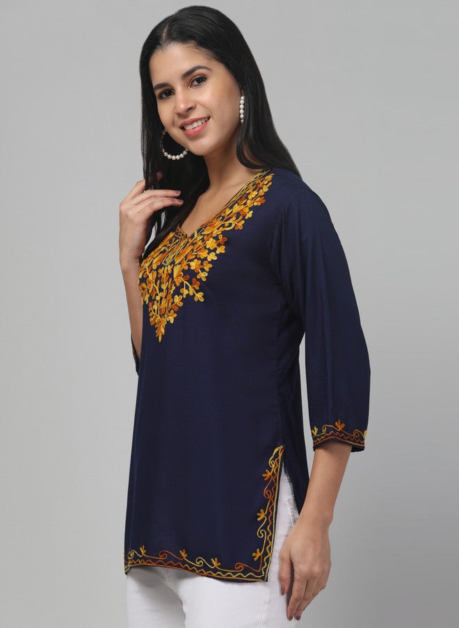 Trend Level Floral Embroidered Kurti - Image 3
