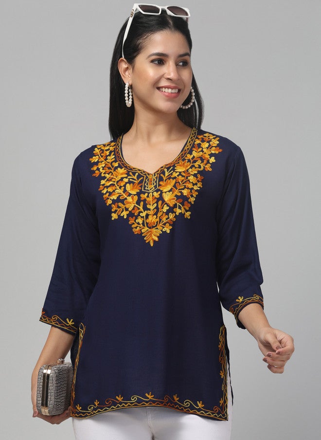 Trend Level Floral Embroidered Kurti - Image 4