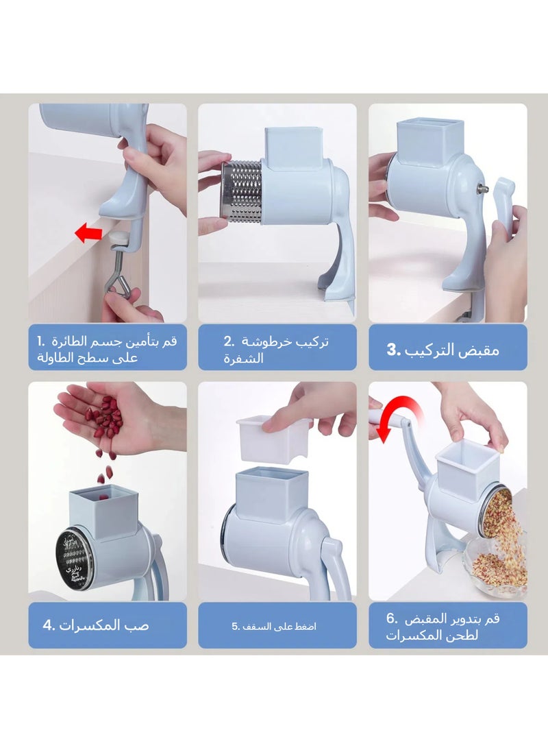 جنرال اليد كرنك طاحونة الفول السوداني ، الجبن تمزيقه ، الجوز طاحونة ، متعددة الوظائف طاحونة الأسطوانة  - Image 5
