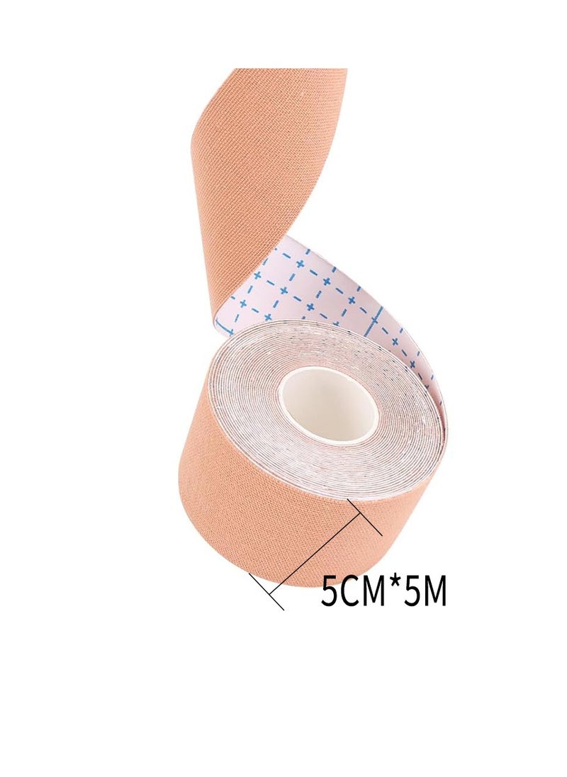 Generic - 5CM *5 M Bra Tape, Breathable Sports Sling, Waterproof and Sweatproof Body Sling, Elevating Sports Sling, Reusable Adhesive Bra, Adhesive Invisible Bra - Image 1