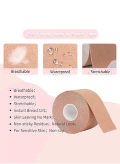 Generic 5CM *5 M Bra Tape, Breathable Sports Sling, Waterproof and Sweatproof Body Sling, Elevating Sports Sling, Reusable Adhesive Bra, Adhesive Invisible Bra  - Image 3
