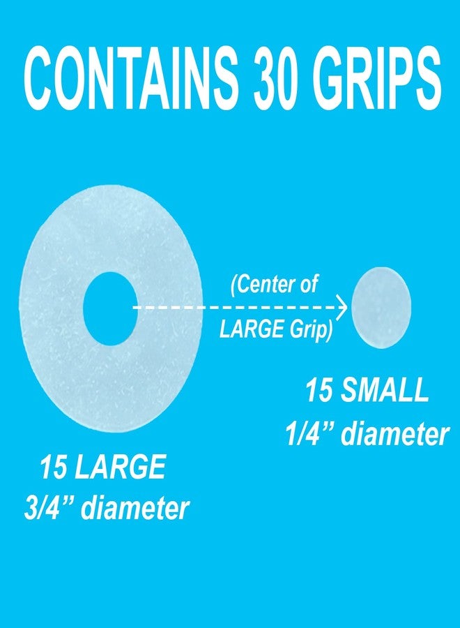 Ultima Sure Grips by Ultima - Non-Slip Ruler Grip Rings with 3M Adhesive Backing - Designed for Quilting & Patchworking - Works on Any Ruler - 30 Rings, 15 Large & 15 Small - Image 2