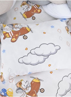 FUN MOMENT 7-Piece Baby Cot Bedspread With Snail Partitions  - Image 5