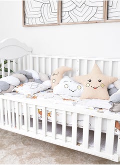 FUN MOMENT 7-Piece Baby Cot Bedspread With Snail Partitions  - Image 1