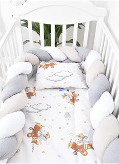 FUN MOMENT 7-Piece Baby Cot Bedspread With Snail Partitions  - Image 2