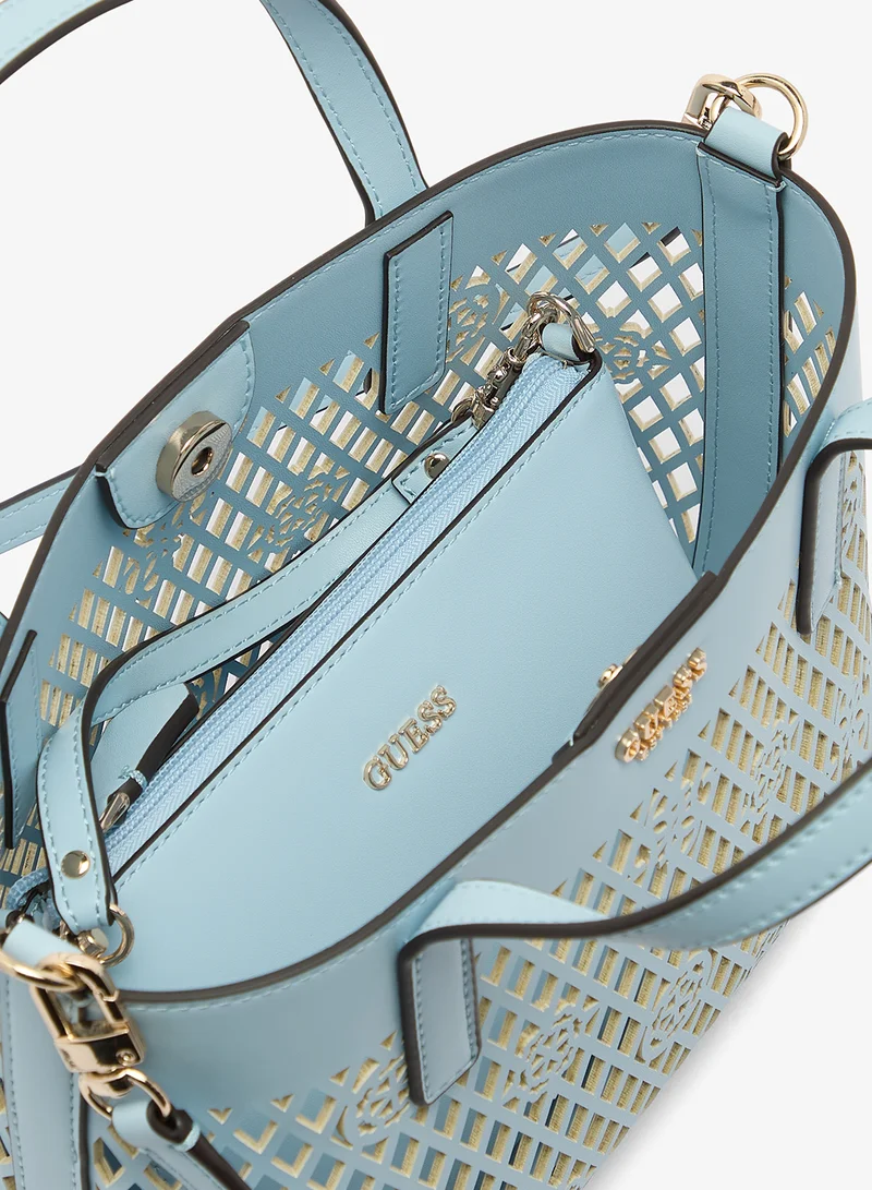 Guess AQUA Letty 2 In 1 Mini Tote Bag for Women | Best Price UAE