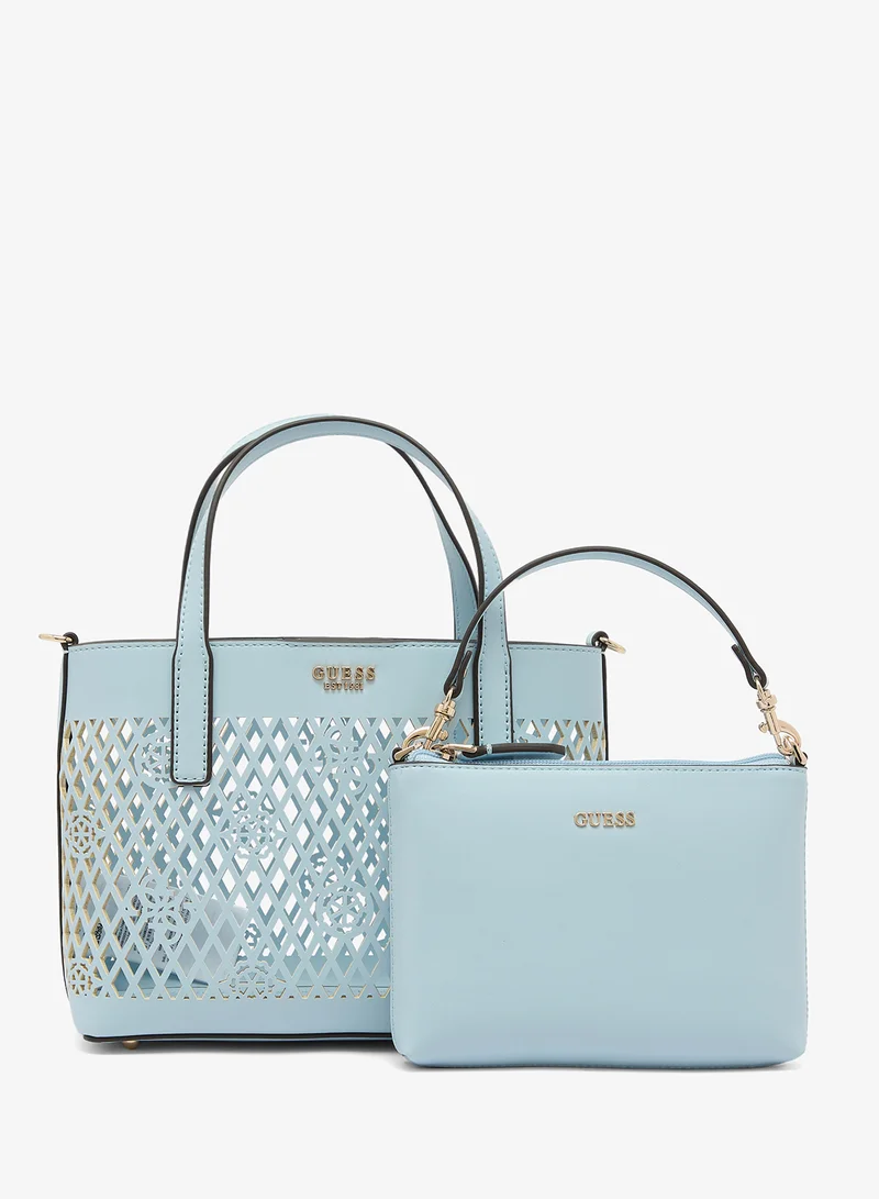 Guess AQUA Letty 2 In 1 Mini Tote Bag for Women | Best Price UAE