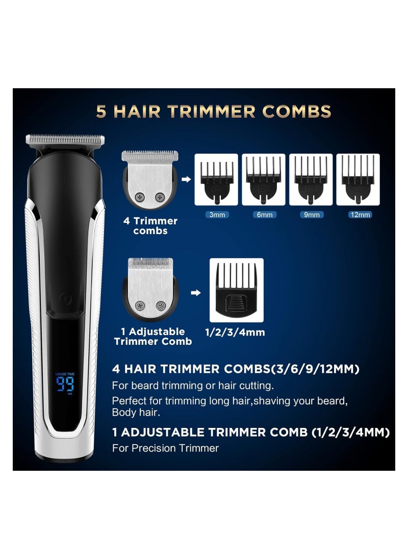 RATSAW - Beard Trimmer For Men All In One Mens Beard Grooming Kit IPX7 Washable Hair Clippers For Beard Face Nose Trimmer Shaver Electric Razor - Image 1