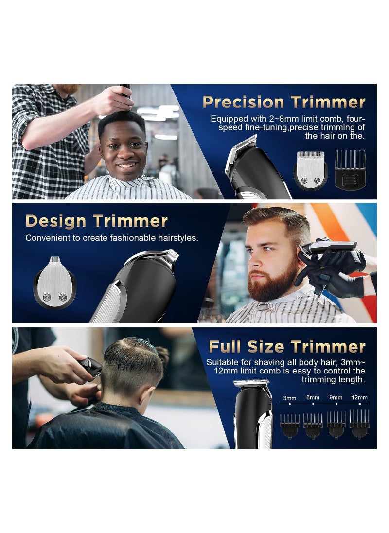 RATSAW - Beard Trimmer For Men All In One Mens Beard Grooming Kit IPX7 Washable Hair Clippers For Beard Face Nose Trimmer Shaver Electric Razor - Image 1