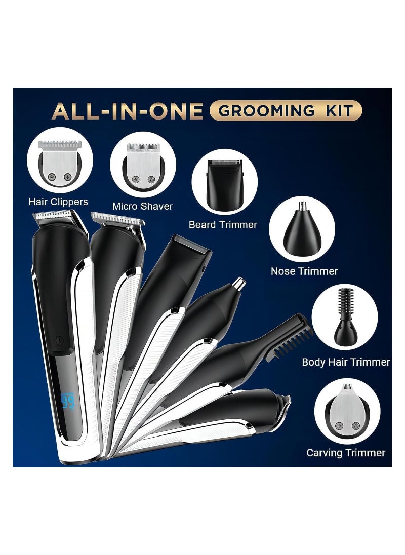 RATSAW - Beard Trimmer For Men All In One Mens Beard Grooming Kit IPX7 Washable Hair Clippers For Beard Face Nose Trimmer Shaver Electric Razor - Image 1