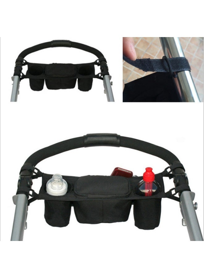 Stroller Safe Console Tray Cup Holder Buggy Pocket Organizer for Stroller - Image 1