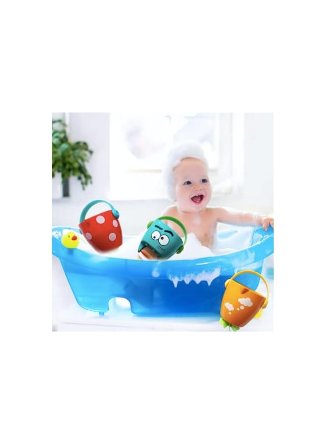 vesus Toddler Baby Pouring Cup Flow Style Bucket Water Spray Shower Toys, Water Games Sprinkler Kids Gift - Image 1