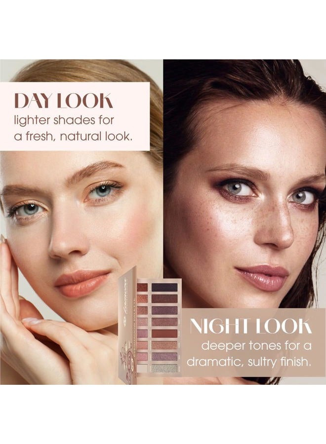 Lamora لوحة ظلال العيون - لوحة مكياج العيون مع 16 لون مصبوغ بدرجة عالية من الألوان غير اللامعة واللامعة - نباتي وقابل للدمج - Image 4