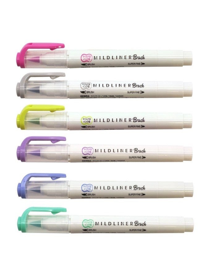 Zebra Technologies Zebra Fude Brush Pen, Mildliner Brush, mild violet - Image 3