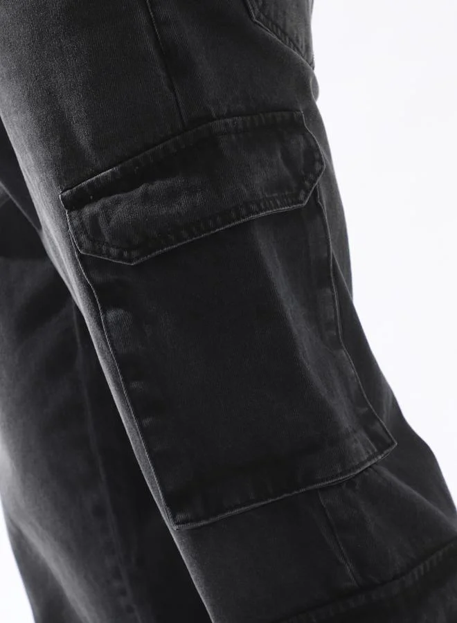 هاي ستار Black Jeans Plain Button Woven Full Mid-Rise for Men – Make every day iconic
