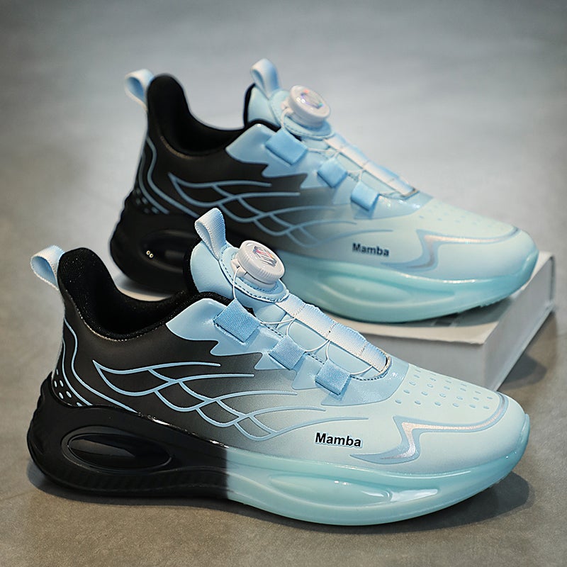 Winter Fleece-Lined Men'S Shoes Sports Teenagers Cotton Shoes Shock Absorption Junior High School Students Running Torre Shoes - Image 1
