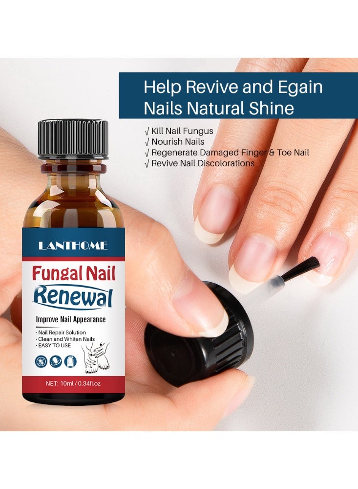 Lanthome 10ml Fungal Nail Renewal Enhanced Nail Repair Solution Gentle Care - Image 5