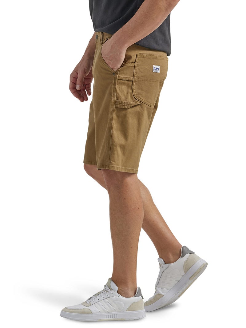 Lee Mens Legendary Workwear Carpenter Shorts, Dark Khaki, 28 US - Image 2