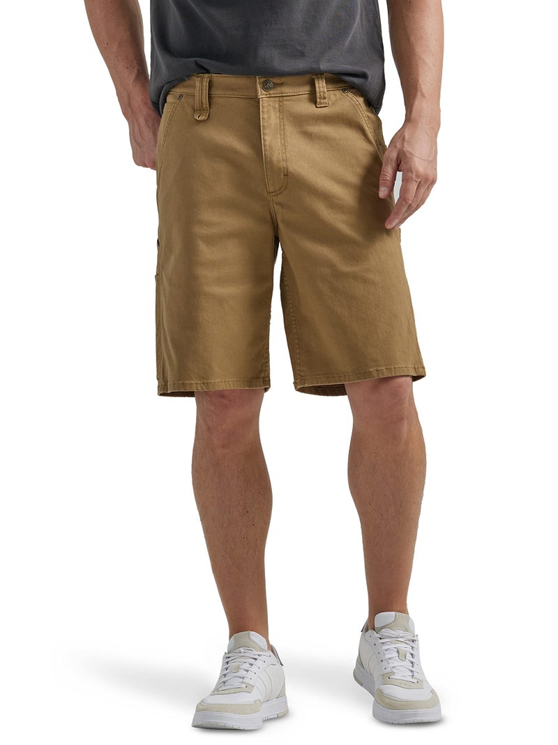 Lee Mens Legendary Workwear Carpenter Shorts, Dark Khaki, 28 US - Image 1