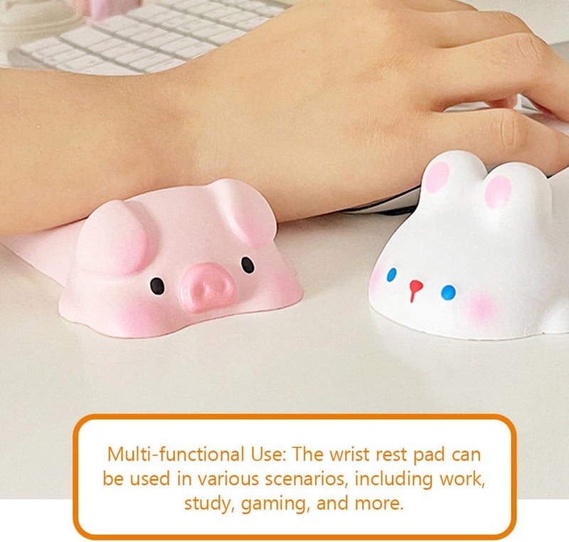 2pcs Cute Wrist Rest Mouse Pads with Elbow Support, Soft Memory Foam Keyboard and Mouse Wrist Pads for Gaming Laptops and Office Desk Ergonomic Comfort - Image 3