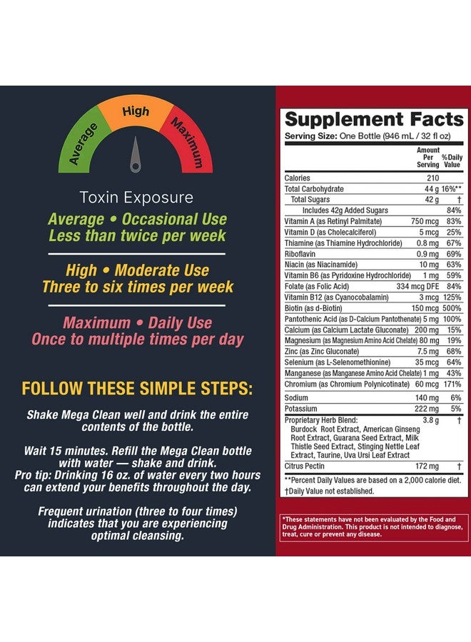Detoxify - Mega Clean Herbal Detox Cleanse Drink - Full body cleanse detox for women and men - Same day results - Plus sticker - Image 5