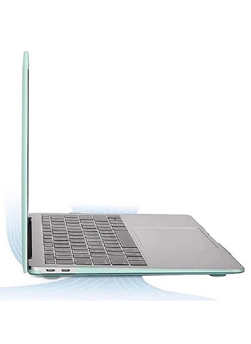 Generic - Matte Style Protective Case Cover For Apple MacBook Air 13.3-Inch Model A2337 M1 Chip /A2179/A1932 Release 2018/2019/2020, Light Green - Image 1