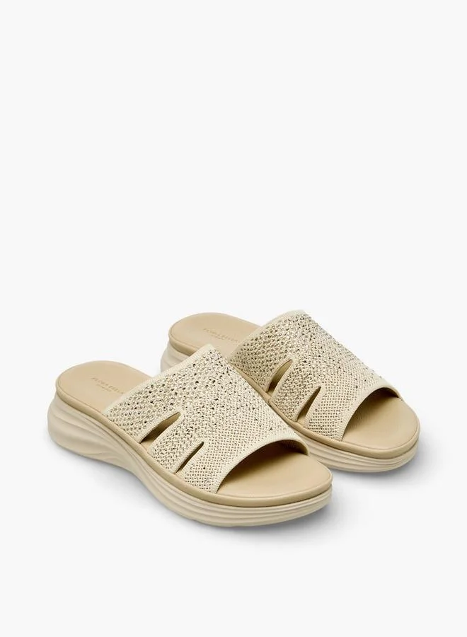 Flora Bella Women Embellished Slip-On Sandals