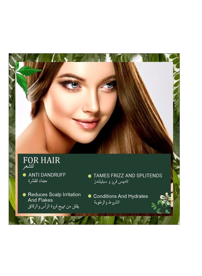 Indus Valley Bio Organic Natural Halal Certified Neem Powder Chemical Free Hair Cleanser For Healthy Hair USDA Organic Certified - Image 4