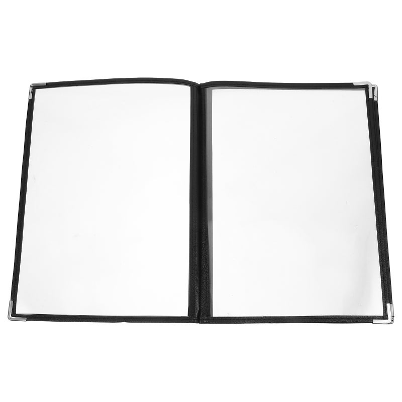 كتيب قائمة الطعام، مصنوع من مادة PVC المتينة لضمان رؤية واضحة، مثالي للمطاعم والمقاهي - Image 1