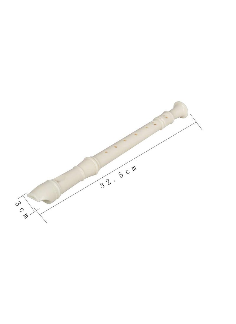 Mike Music Mike Music Exceart Soprano Descant Recorder 8 Hole Flute Music Instrument(White)  - Image 3