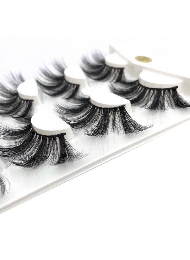 mikiwi 25Mm Lashes, Dramatic 6D Faux Mink Lashes, Fluffy Volume Eyelashes, Thick Crossed Lashes, Long Faux 25Mm Mink Lashes - Image 2