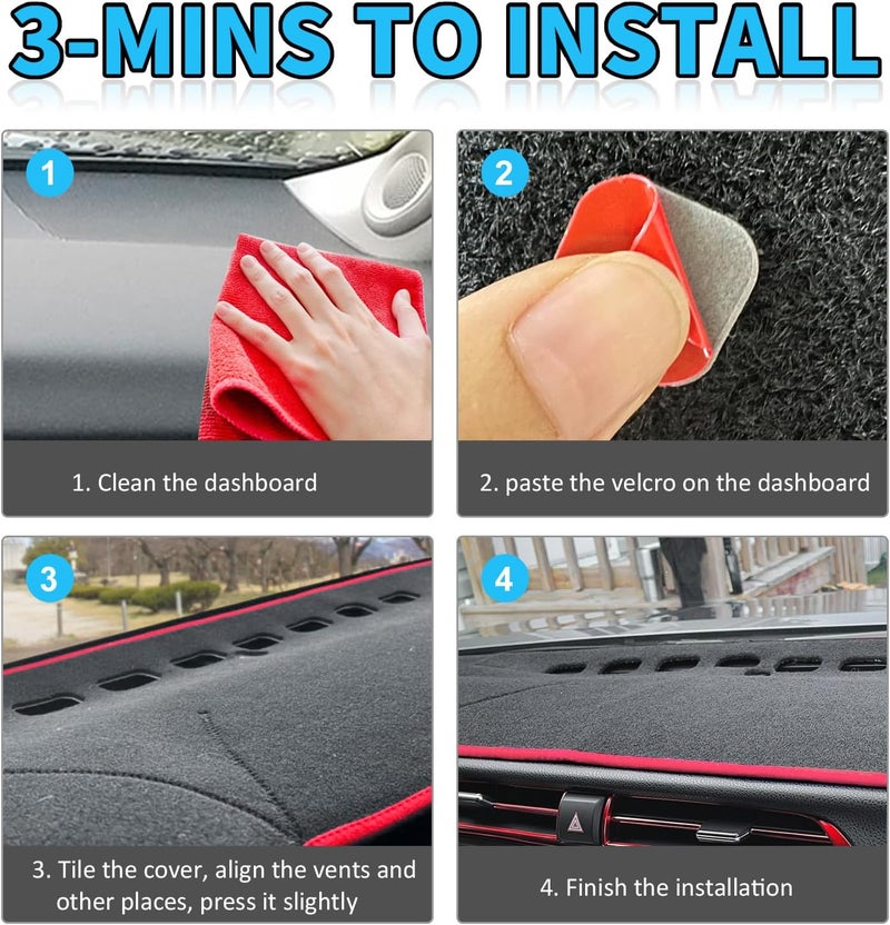 POSAID Custom Fit Dash Cover for Toyota Camry 2018-2023 - Image 5