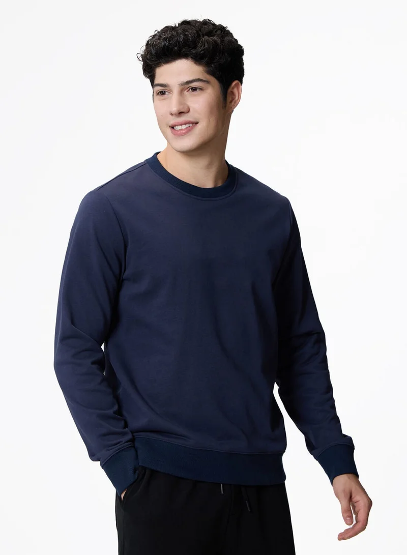 Men’s French Terry Regular Fit Long Sleeve Sweatshirt