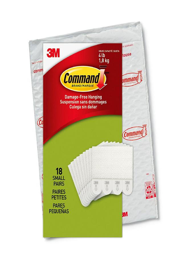 Command Command Small Picture Hanging Strips, Damage Free Hangers, No Tools Wall Strips for Living Spaces, 18 White Adhesive Strip Pairs(36 Strips) - Image 1